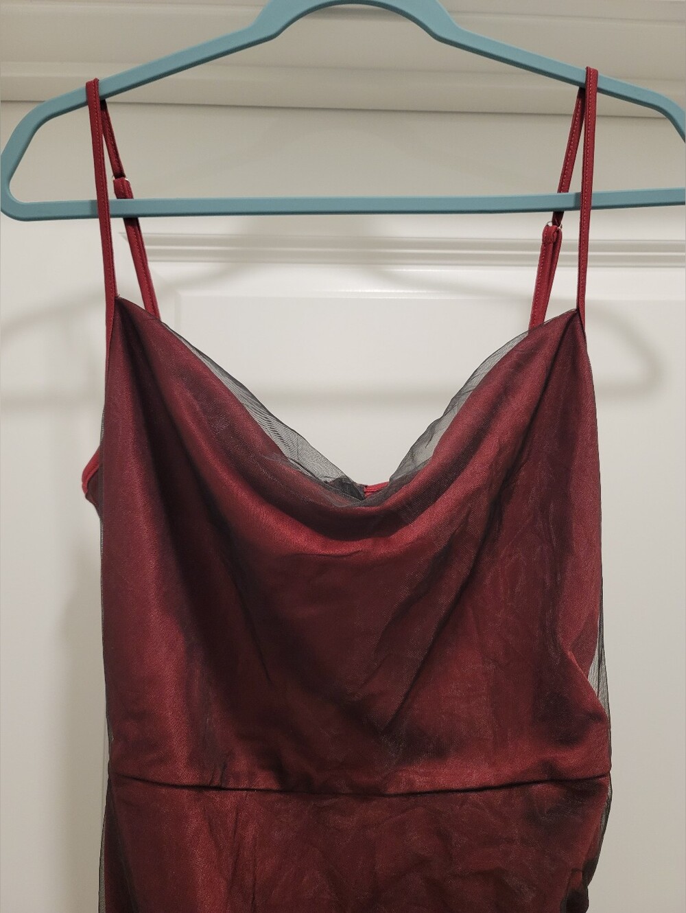 Mesh Drawstring Maxi Dress - Picture 4 of 8